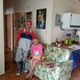 Martin Santana (left) and his mother, Martina Santana (right), in their home.